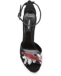 Dsquared2 Crystal Embellished Sandals