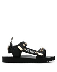 VERSACE JEANS COUTURE Open Toe Touch Strap Sandals