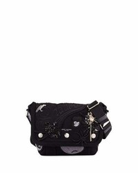 Black Embellished Satchel Bag