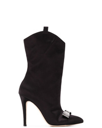 Alessandra Rich Embellished Bow Boots