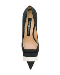 Sergio Rossi Bow Embellished Pumps
