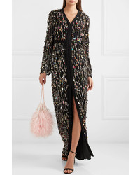 Rasario Sequined Crepe Gown