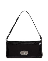 Black Embellished Sequin Handbag
