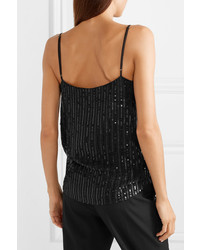 L'Agence Gabriella Sequined Crepon Camisole