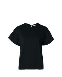 Black Embellished Short Sleeve Blouse