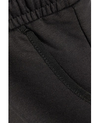 The Upside Bowie Bow Embellished Cotton Blend Jersey Shorts Black