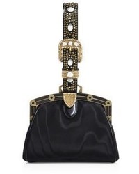 Marc Jacobs Framed Silk Moire Shoulder Bag