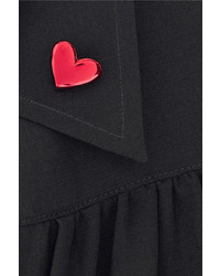 Marc Jacobs Embellished Silk Crepe De Chine Blouse Black