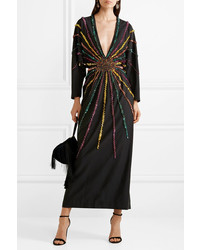 Gucci Embellished Silk De Chine Gown