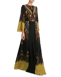 Etro Embellished Silk Maxi Dress