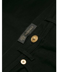 Versace Button Embellished Skinny Jeans