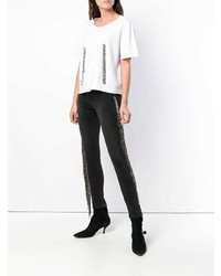 Loulou Embellished Sides Skinny Trousers