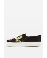 Topshop Tactic Bird Embellished Slip On Trainers
