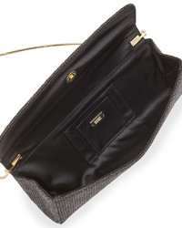Badgley Mischka Florentine Embellished Evening Clutch Bag Black