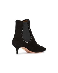 Aquazzura Black Jicky 45 Suede Ankle Boots