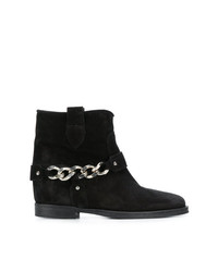 Via Roma 15 Chain Embellished Ankle Boots