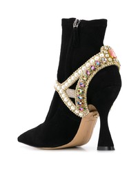 Sophia Webster Crystal Embellished Ankle Boots