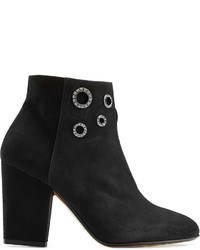 Sonia Rykiel Embellished Suede Ankle Boots