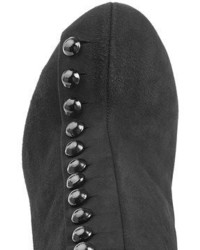 Alaia Embellished Suede Ankle Boots