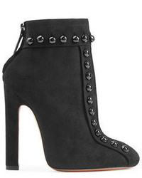 Alaia Embellished Suede Ankle Boots