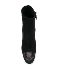 Casadei Glitter Heel Platform Boots