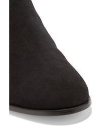 Sophia Webster Stella Embellished Suede Ankle Boots Black