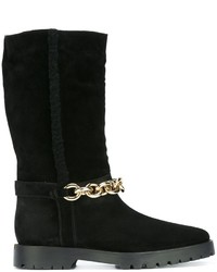 Burberry Chain Embellished Boots