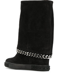Casadei Chain Embellished Boots