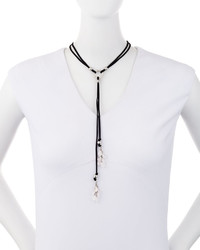 Lydell NYC Embellished Suede Bolo Choker