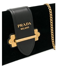 Prada Logo Chain Strap Clutch
