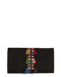 Shiraleah Twila Embroidered Faux Suede Clutch