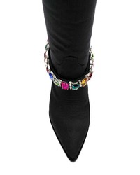 Casadei Stone Embellished Cowboy Boots