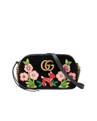 Gucci Gg Marmont Velvet Small Shoulder Bag, $1,457