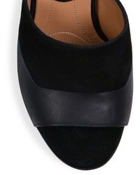 Marni Embellished Block Heel Suede Leather Ankle Strap Sandals