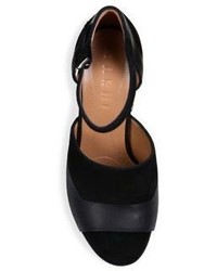 Marni Embellished Block Heel Suede Leather Ankle Strap Sandals