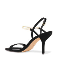 Diane von Furstenberg Frankie Embellished Suede Sandals