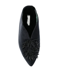 Paola D'arcano Beaded Detail Slippers