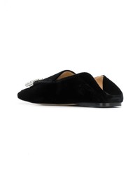 Sergio Rossi Crystal Jewelled Loafers