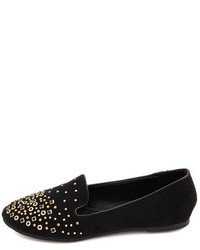 Charlotte Russe Multi Stud Sueded Loafer