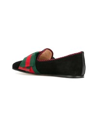 Gucci Web Bow Loafers