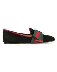 Gucci Web Bow Loafers