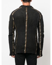 Isaac Sellam Experience Sequin Embellished Suede Shirt
