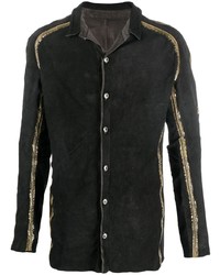 Isaac Sellam Experience Sequin Embellished Suede Shirt