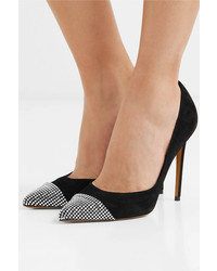 Alexandre Vauthier Cha Cha Crystal Embellished Suede Pumps