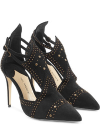 Paul Andrew Embellished Suede Pumps