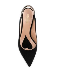 Valentino Garavani Crystal Detailing Slingback Pumps