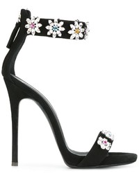 Giuseppe Zanotti Design Crystal Embellished Stiletto Sandals