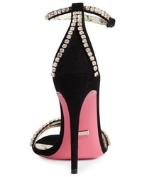 Gucci Ilse Crystal Embellished Ankle Strap Sandal