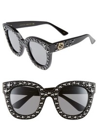 Gucci 49mm Swarovski Crystal Embellished Square Sunglasses