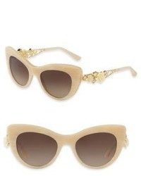 Dolce & Gabbana 50mm Embellished Cat Eye Sunglasses